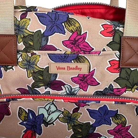 VERA BRADLEY Retired Falling Leaves Lighten Up Carry-On Bag w/ Computer Sleeve - Picture 6 of 7